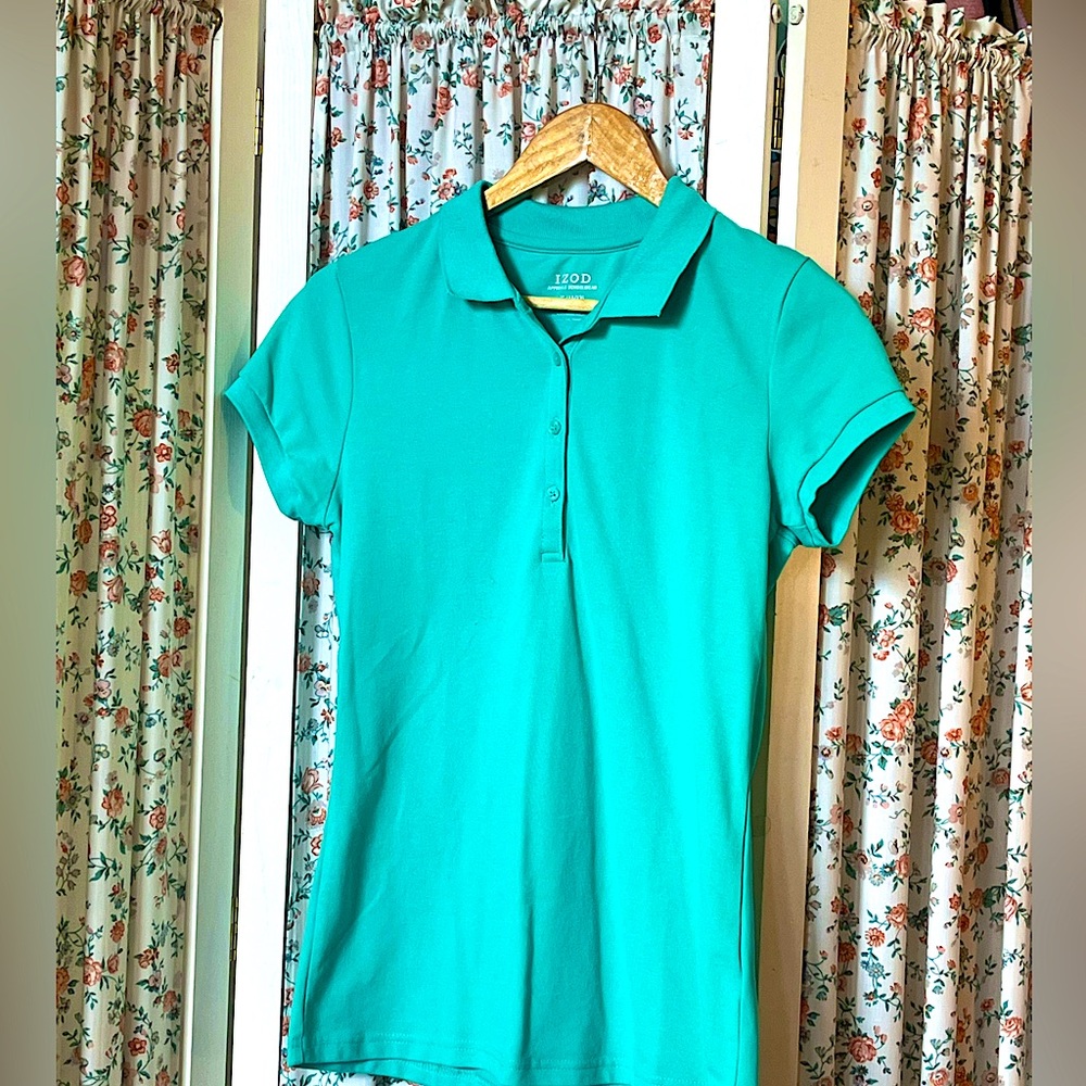Practically Brand New: Turquoise IZOD Polo Perfect for School!